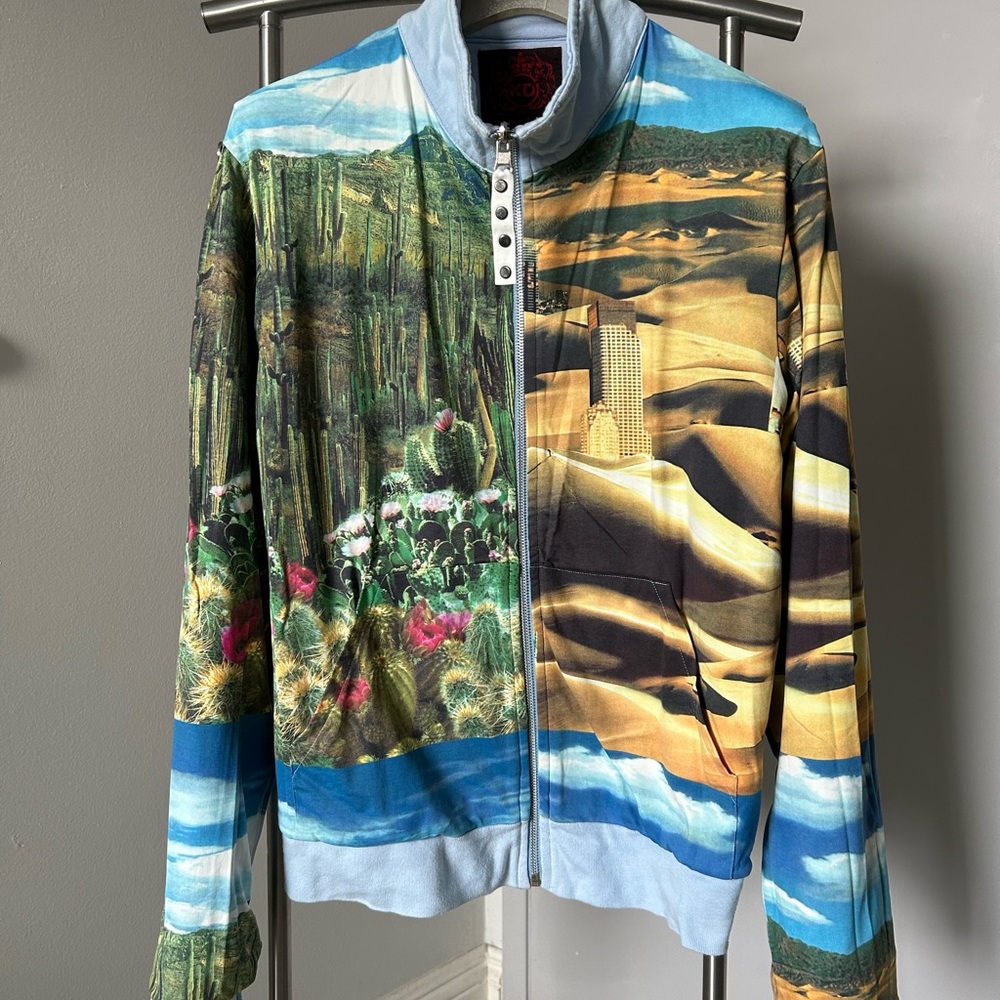 Colorful Desert Vs City Landscape Sports Jacket